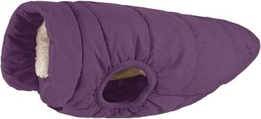 MISSMAO Теплий зимовий теплий одяг для собак з флісовою підкладкою та світловідбиваючими елементами (2XL, Темно-фіолетовий)