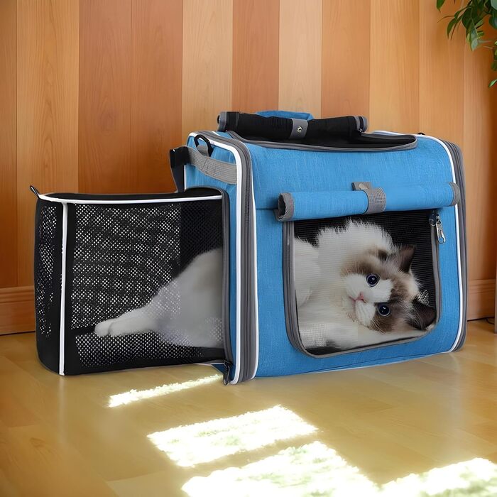 Корзина для велосипеда Hund - Транспортна сумка для тварин, регульована переноска з вентиляцією для прогулянок, подорожей, кемпінгу, велосипеда та піших прогулянок