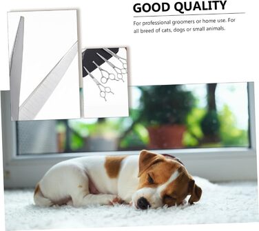 Набір ножиць для грумінгу собак з нержавіючої сталі. Інструмент для стрижки шерсті з округлими кінцями для безпечного догляду за тваринами