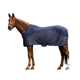 Флісова попона-рубашка для коней Waldhausen Comfort, нічний синій, 135 см