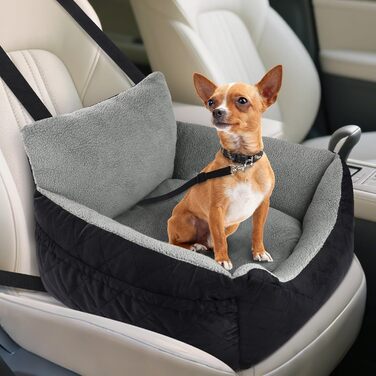 Автомобільний лежак для собак - переноска для маленьких собак до 12 кг з фіксаторами та знімною підстилкою