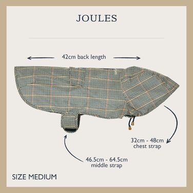 Водонепроникний дощовик для собак Rosewood x Joules Henson Check, маленький, легкий, з можливістю прання
