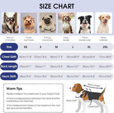 Теплий та м'який пуловер для собак Queenmore | Turtleneck для Corgi, Beagle, Французького бульдога, Шнауцера, Такси | Розмір L, Колір блакитний