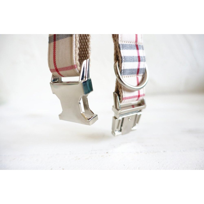 Нашийник для собак GearPro Nylon Khaki з металевою застібкою, регульований, розмір M (42-48 см)