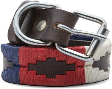 Шкіряний нашийник для собак Gaucho Goods The Patriot, розмір L, м'яка натуральна шкіра