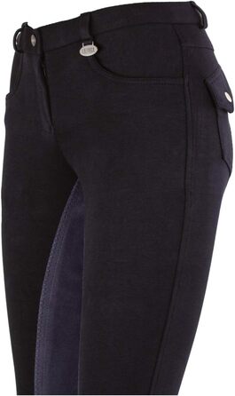 Джoдури жіночі Lazura Vollbesatz для верхової їзди, комфортні, 3 кольори, розмір 46, чорний/темно-сірий