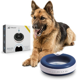 Автоматична поїлка Torus Pet Maxi для собак і котів, 2 л, синя, з фільтром, антимікробна, BPA-free, для дому і подорожей, не протікає
