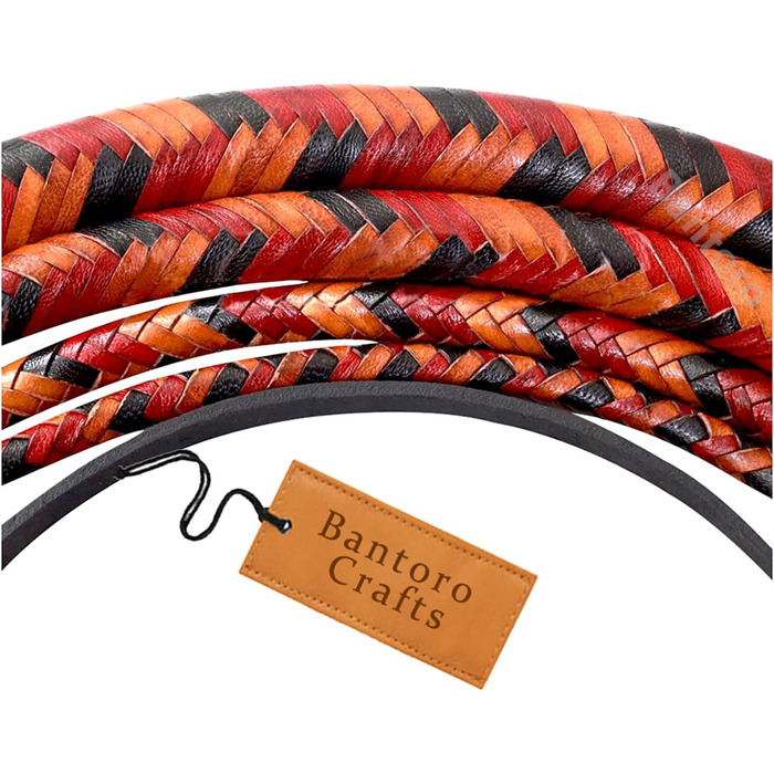 БантОро Крафтс: Батогом з кенгурячої шкіри, 16 плетінь, 3.6м (12 футів), для косплею та реквізиту