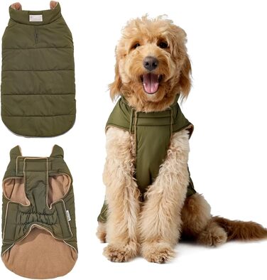 Жилет для тварин, зелено-коричневий, розмір L