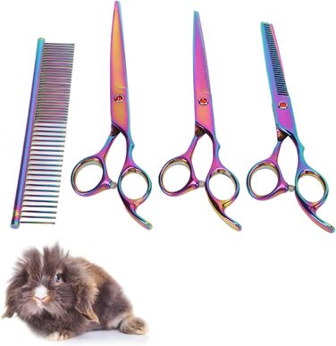 Набір професійних ножиць для грумінгу собак, нержавіюча сталь, для дому та салону