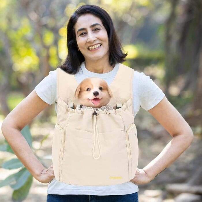 Рюкзак-переноска для собак Galatée: зручний та вентильований для подорожей, кемпінгу та прогулянок