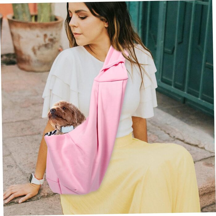 Трансформер для собак і котів FONDOTIN: рожева переноска для подорожей з регульованим ремінцем