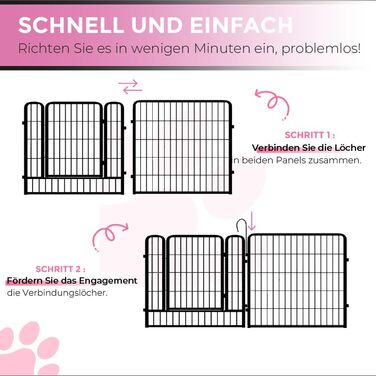 Вольєр для цуценят MaxxPet, 12 панелей, сталь, 100x60 см