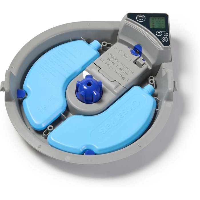 Автоматичний годівниця для котів та маленьких собак Cat Mate C500 з таймером, 5 мисок, сіра