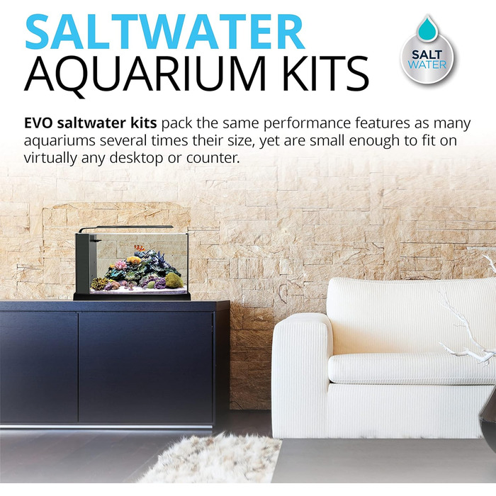 Акваріумний набір Fluval Evo V, 5,7 л, чорний – комплект для акваріума