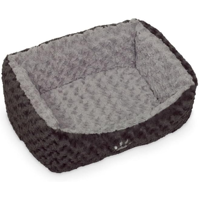 Ліжко для собак Nobby Seoli, 75 x 60 x 23 см, темно- / світло-сірий, комфортне, розмір L