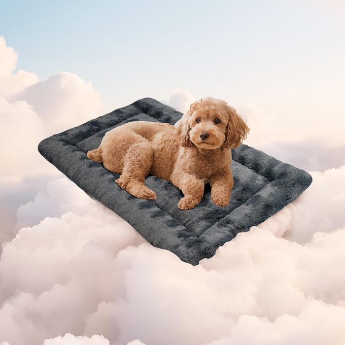 М'яка собача ковдра Mora Pets: зручна та миюча підстилка для собак маленьких, середніх та великих порід, 60 x 45 см, сірий колір