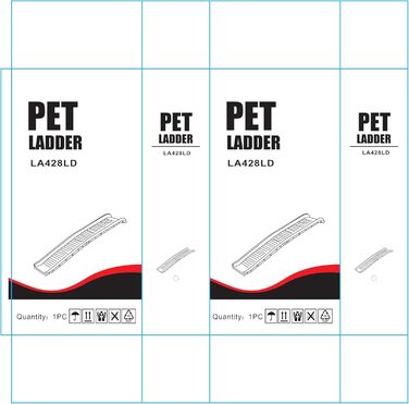 Рампа для домашніх тварин Lanco – складана, міцна та антиковзаюча. Безпечний та зручний доступ для собак та котів. Розміри: 156 x 40 x 16 см