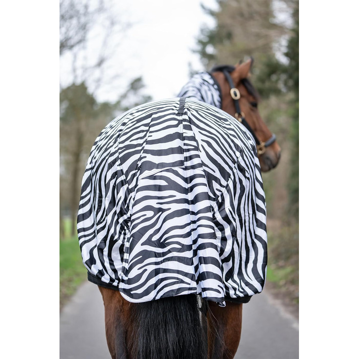 HKM 7238 Захисна попона від екземи та комах для коней Zebra, 155 см