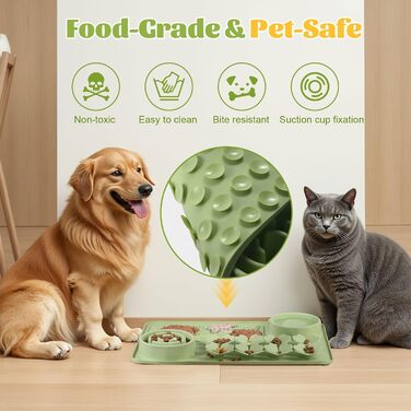 Силіконова килимок-лежанка для собак та котів - повільний годівник, інтерактивна іграшка-лежанка, антиковзаюча, для швидких їдців, для великих та маленьких порід