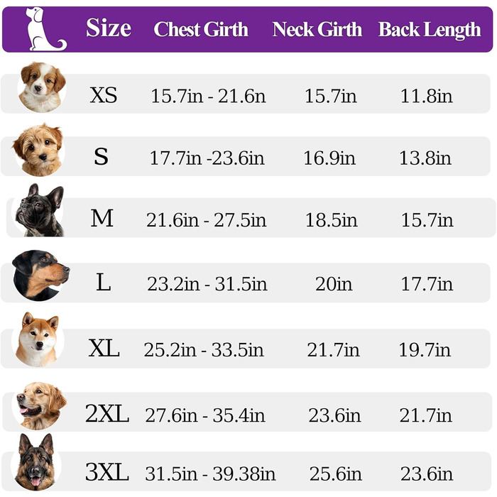 Зимовий теплий водонепроникний зимовий одяг для собак, розмір M, фіолетовий