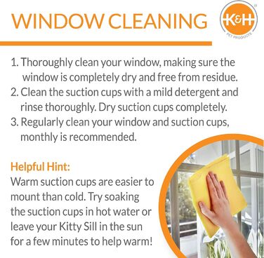 K&H EZ Kitty Sill Deluxe з подушкою – розкішне підвіконне ліжко для котів