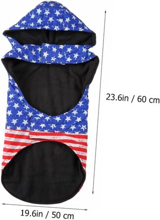 Теплий зимовий халат для собак Alasum з капюшоном, XL, дихаючий - для великих собак