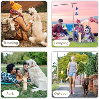 Портативна пляшка для води та корму для собак Beach Pup, 284 мл, нержавіюча сталь