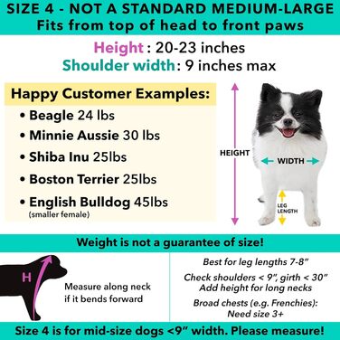 Костюм на Хелловін для собак Pandaloon, панда, розмір 4 (50,8–58,4 см), з руками