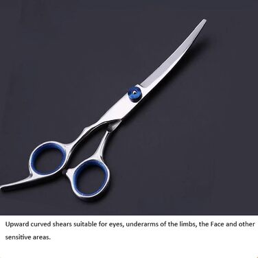 Набір професійних ножиць для грумінгу собак та котів, вигнуті ножиці для фінальної обробки