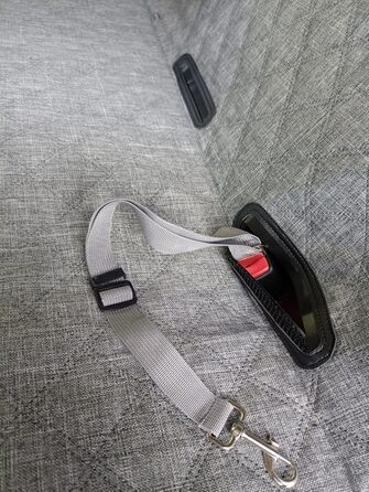 Автоматик для собак у машину 137x147 см, захист для заднього сидіння з кріпленням для ременя безпеки, водовідштовхуючий, стійкий до подряпин, сірий