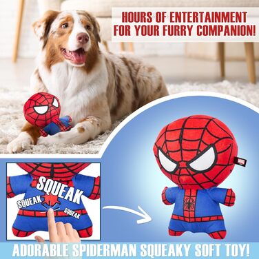 Набір іграшок та мисок для собак Disney Stitch: миска та іграшка для собак (Зелений Бебі Йода, Червоний/Синій Спайдермен)