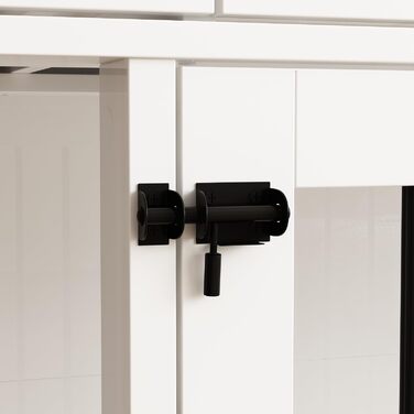 Клітка для собак з 3 ящиками, 137x57x85 см, клітка-будка для собак середніх порід, переноска для собак, білий та чорний колір, для дому