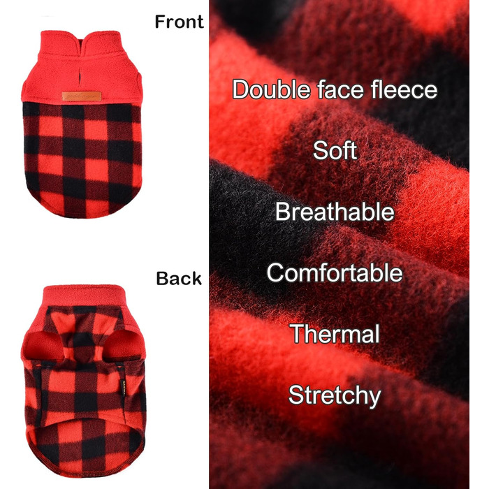 Теплий плед для собак, розмір XS/XXS, в клітинку, фліс, для чихуахуа, дівчаток та хлопчиків