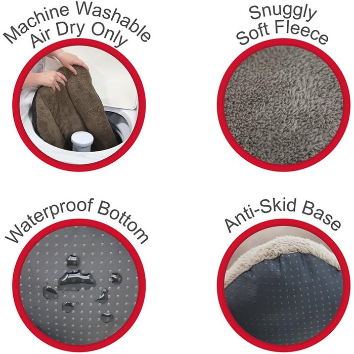 Водонепроникне ліжко для домашніх тварин SportPet Designs з неслизьким дном – підходить для будки SportPet для собак 83,8 см