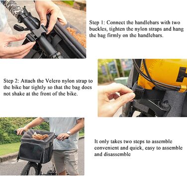 Кошик для тварин на велосипед: легкий, дихаючий, для перевезення собак, їжі, в подорожі, кемпінг