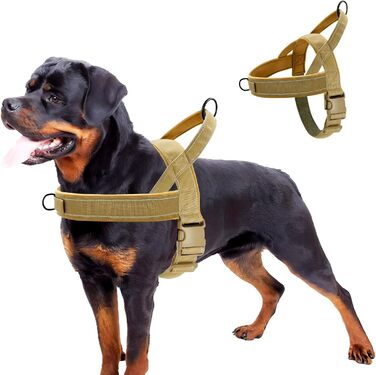 Шлейка для собак, анти-тяга, світловідбиваюча, для середніх та великих собак, регульована, м'яка, дихаюча, для прогулянок та бігу (L) (Style2-M)