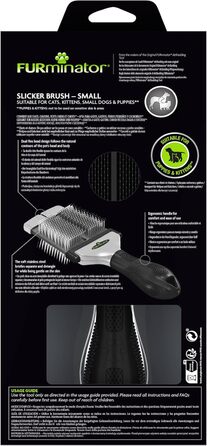 FURminator Zupfbürсте для вичісування шерсті S - для котів, собак, цуценят, м'яка сталь