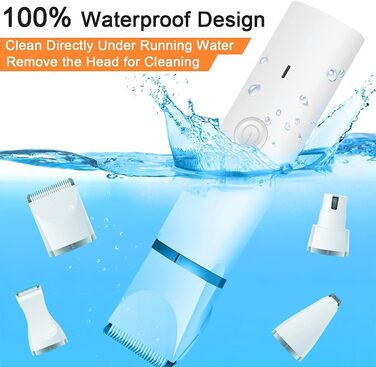 Триммер для собак Paw Trim Pro: тиха, водонепроникна машинка для догляду за лапами, очима, вухами та обличчям (набір)