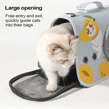 Транспортна сумка для котів, переноска для тварин – органайзер для подорожей з плечовими ременями для піших прогулянок, кемпінгу, подорожей та в дорогу