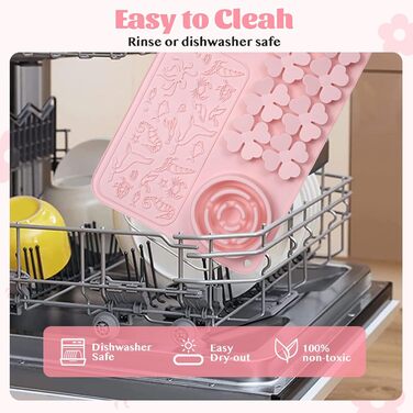 Силіконовий килимок для собак та котів - повільний годівник, килимок-головоломка, антиковзаюча поверхня, для швидких їдців, інтерактивна годівниця (рожевий)