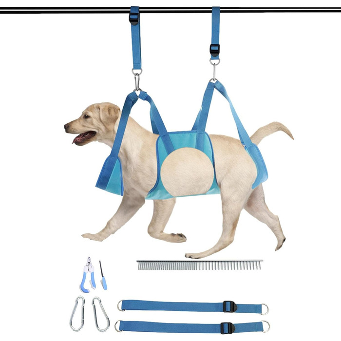 Нашийник для грумінгу собак Onlynery - м'який та зручний нашийник для догляду за шерстю | Легкий у чищенні та використанні для малих та середніх тварин, блакитний, розмір S