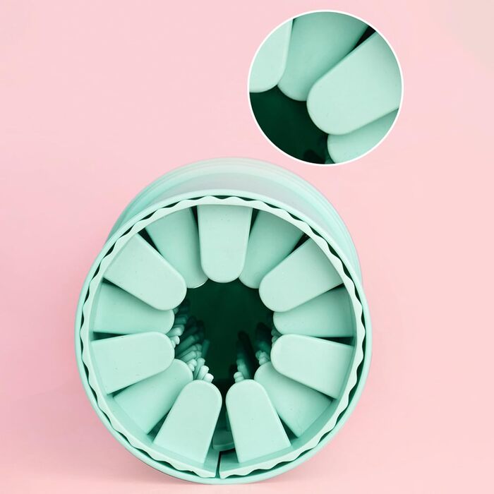 Машина для миття лап собак | Скрубер для лап | Пристрій для чищення лап тварин, зелений | Великий та малий розмір