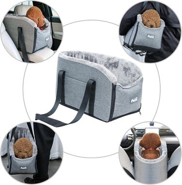 Транспортна переноска для собак і котів у середню консоль авто, зручна переноска для тварин