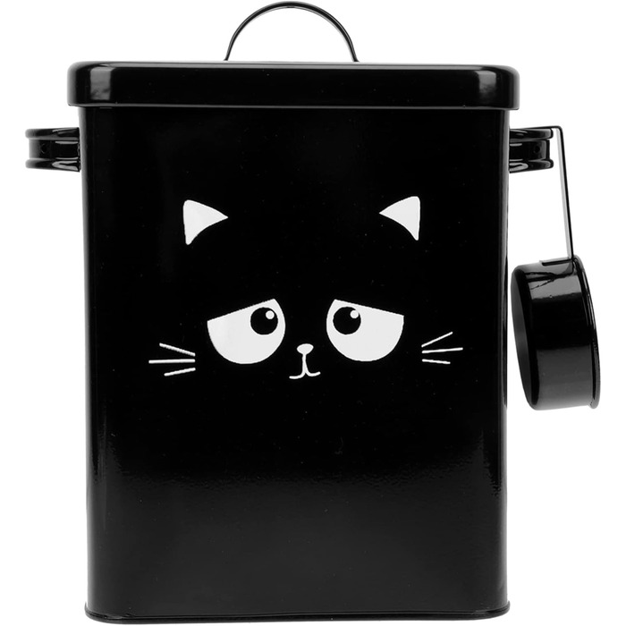 Контейнери для зберігання корму для тварин Ipetboom, метал, корм для котів та ласощі, набір контейнерів з лопаткою, герметичні ємності для корму собак та котів, контейнери для зберігання корму для домашніх тварин