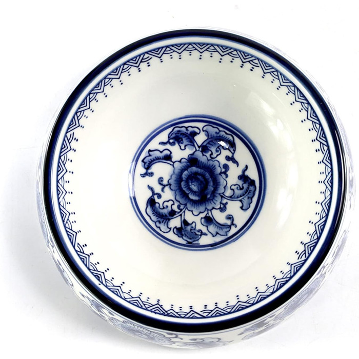 Набір мисок для корму та води для собак та котів SYNWISH, 14,7 x 18,3 x 6,1 см, блакитний та білий