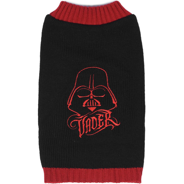 Пуловер для собак Star Wars Darth Vader, розмір M, чорний. Костюм для домашніх тварин, подарунок для шанувальників Зоряних Війн