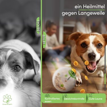Інтерактивна іграшка-головоломка для собак Ben & Tom’s, повільна годівниця для цуценят та дорослих, розвиваюча іграшка для зайнятості та стимуляції