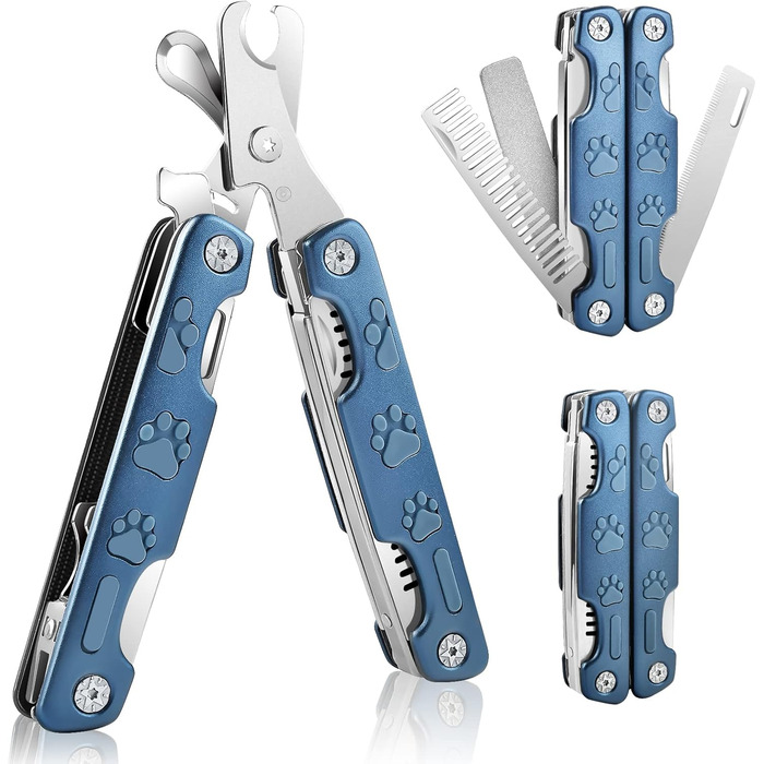 Набір для стрижки кігтів собак TANDD 4-в-1: стрижка, шліфування, захист, для собак та котів (блакитний)