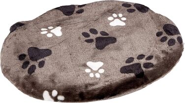 Подушка для кота Karlie Kissen Track, овал, 60x50x4 см, сірий (з подушкою 10x5x10 см)